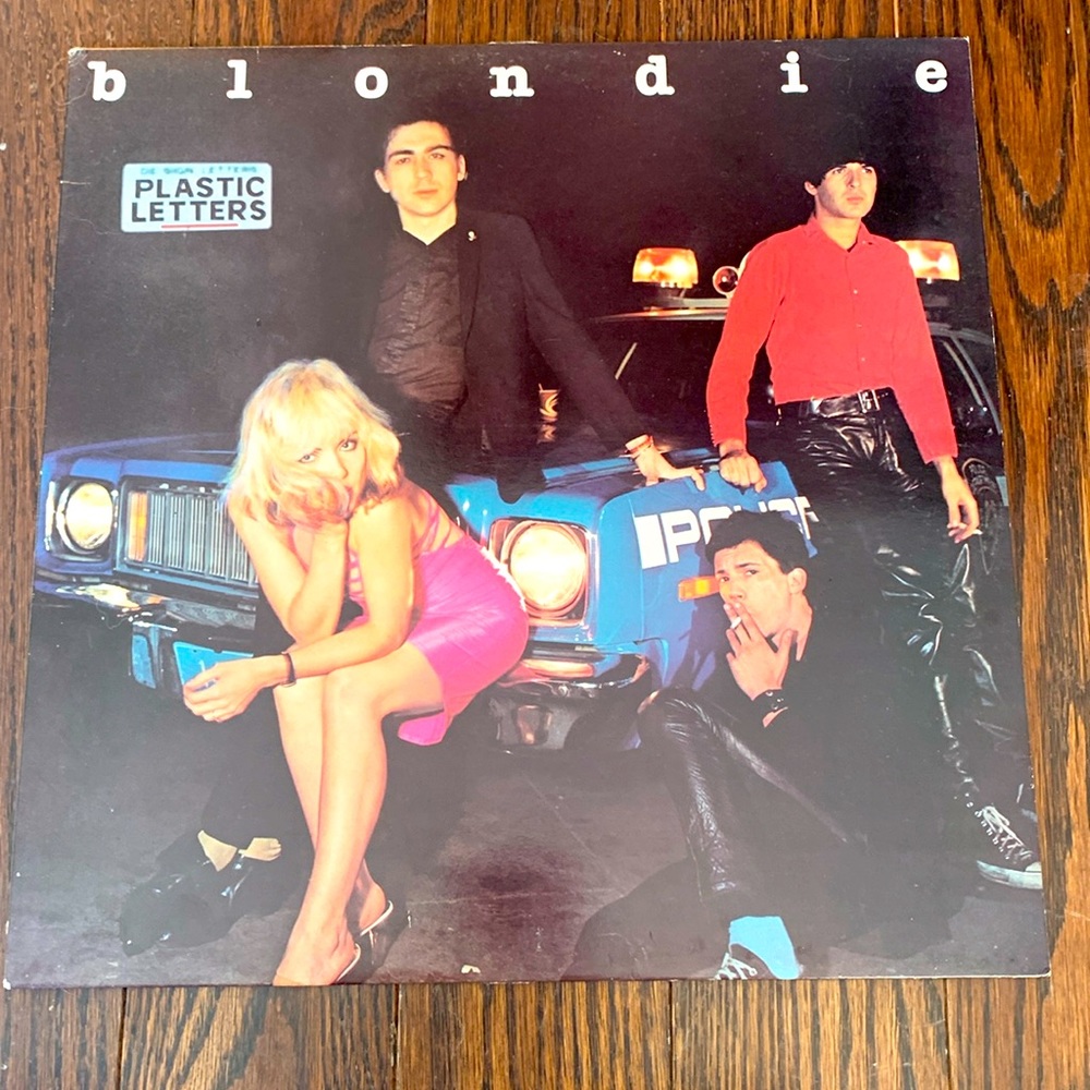 Blonde vintage vinyl  LP. “Plastic letters”